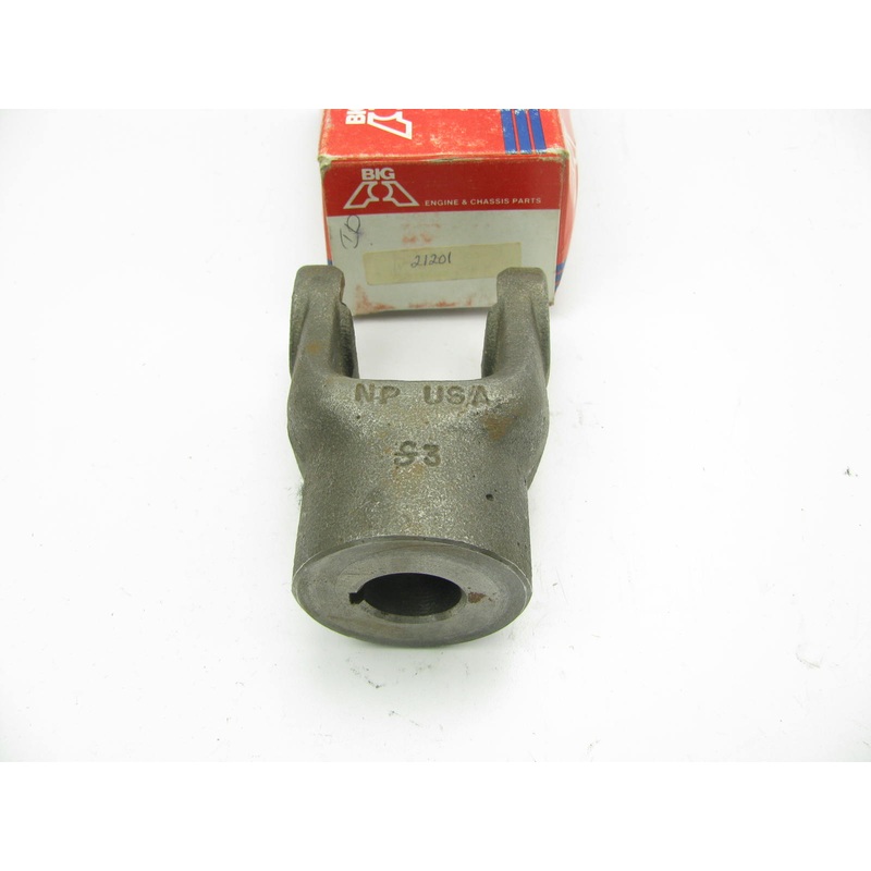 Big A 21201 Implement PTO End Yoke 2000 Series 1'' Bore 3-3/4'' Long 1/4'' Keyway