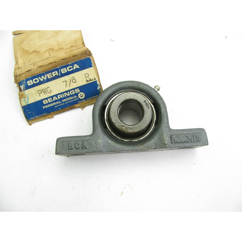 Bower PWG 7/8R Cast Iron Pillow Block Bearing - 0.875'' Bore - 1.625'' Width