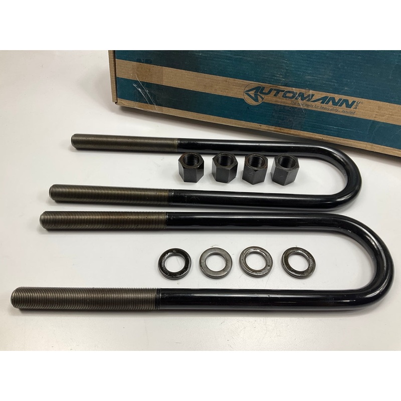 Automann AUBK5161-154 Leaf Spring Axle U-Bolt Kit: 7/8'' X 15'' X 3'' Wide