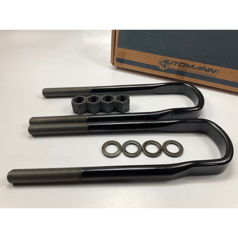 Automann AUBK8673-154 U-Bolt Kit For Peterbilt Low Mount Air Leaf 1''x3.5''x15.5''