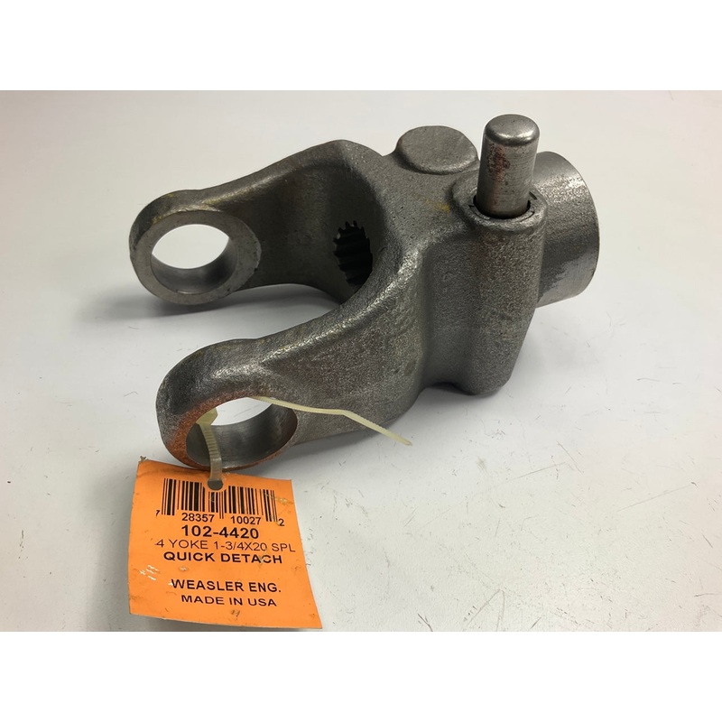 Weasler 102-4420 44 Series PTO Yoke W/ 1-3/4-20 Spline Bore & Quick Disconnect