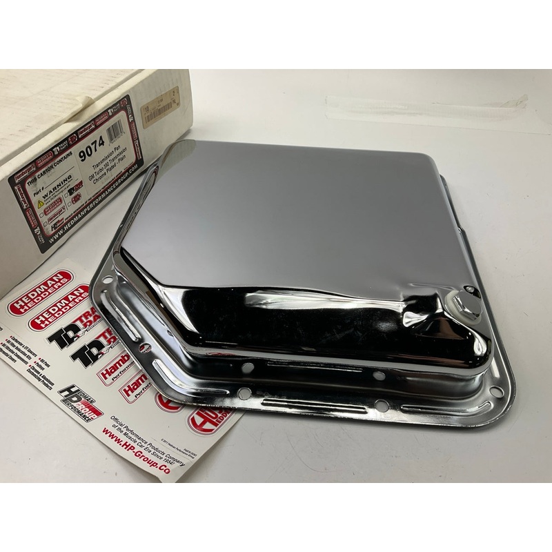 Trans-dapt 9074 Chrome Automatic Transmission Oil Pan, Stock Capacity, GM TH350