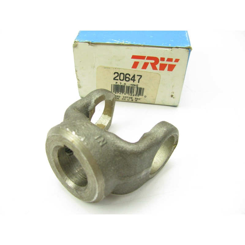 TRW 20647 PTO End Yoke 1000 Series 7/8'' Bore 1/4 Key 1-11/16'' Centerline To End