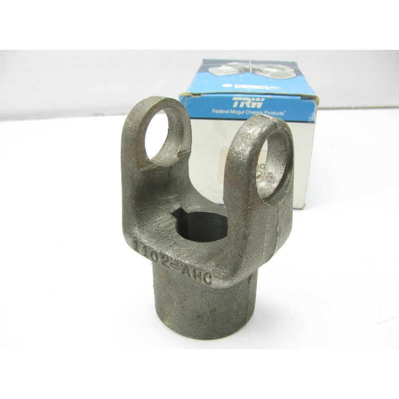 TRW 21096 PTO End Yoke 1200 Series 1-1/8'' Bore 1/4'' & 5/16'' Key 3/8''-16 Hole