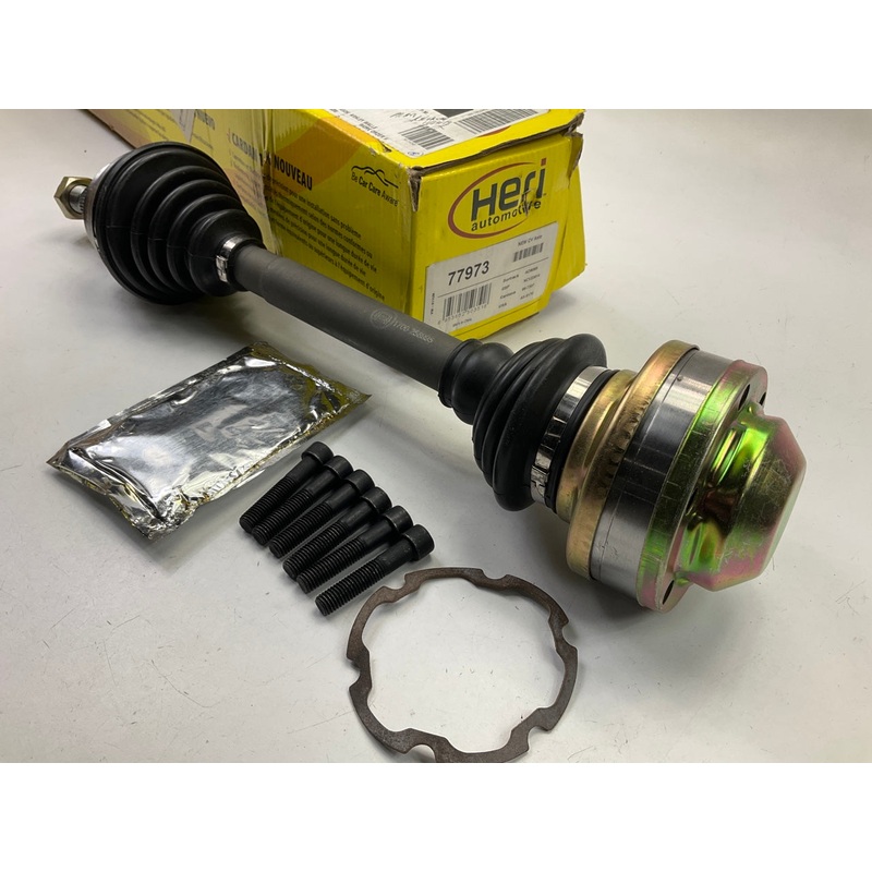 REMAN. Heri 77973 Front Left CV Axle Assembly - MANUAL TRANSMISSION ONLY