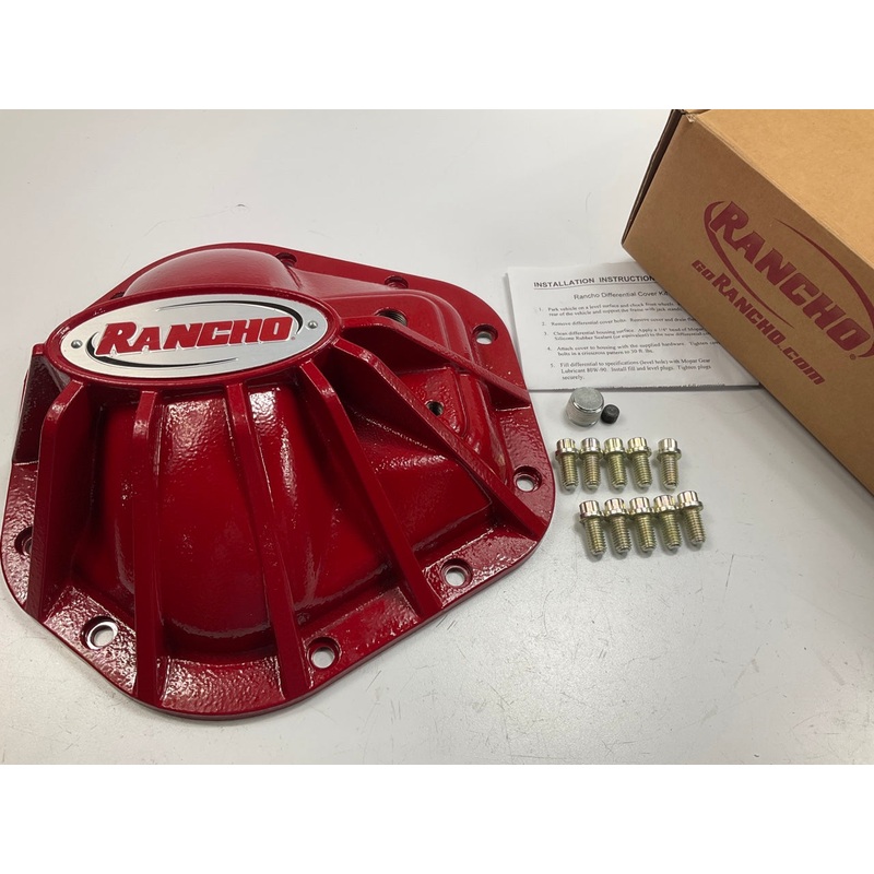 Rancho RS6245 Dana 60 Axle 10 Bolt RED Differential Cover For 2007-2018 Wrangler