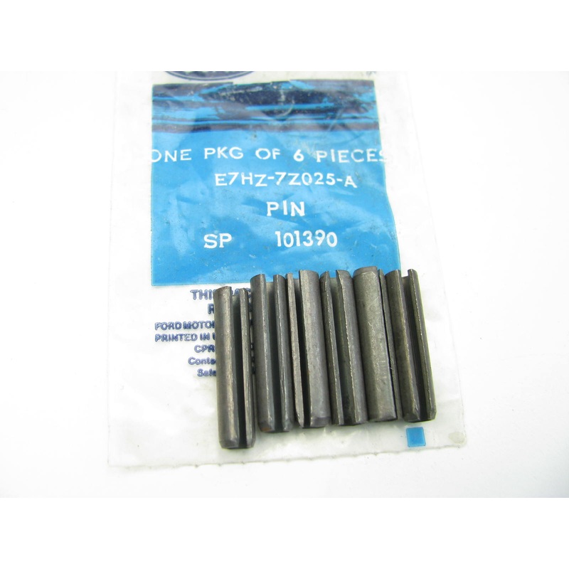 (6) NEW - OEM Ford E7HZ-7Z025-A Transmission Shift Fork Lock Pin - 6mm X 28mm
