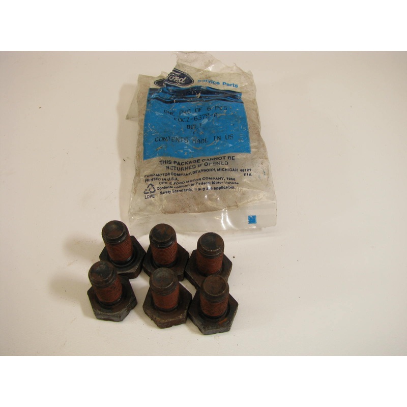 (6) NEW - OEM Ford F0CZ-6379-A Automatic Transaxle Flexplate Bolts