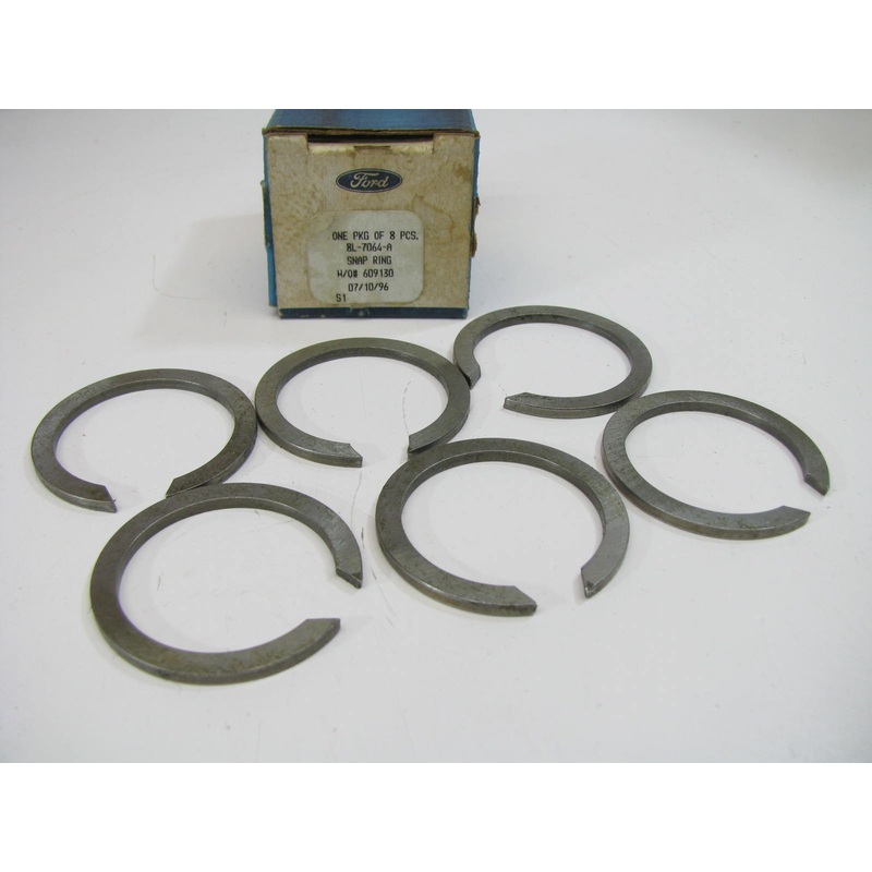 (6) NOS Ford 8L-7064-A 3 Speed Output Snap Rings 1964-1966 Mustang