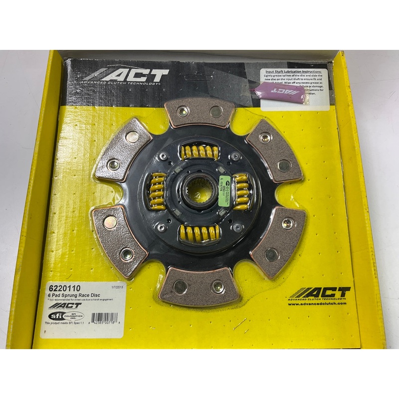ACT 6220110 6 Pad Sprung Race Clutch Disc 1990-2001 Acura / Honda 1.6L 1.8L 2.0L
