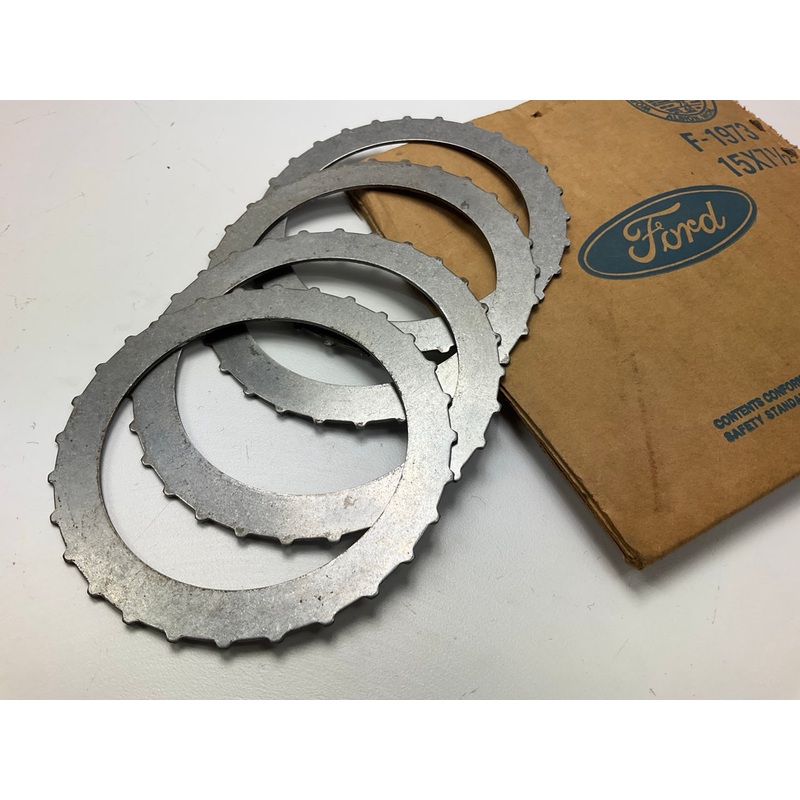 (4) NEW OEM Ford E0AZ-7B442-A Auto Trans Direct Clutch External Steel Plate, AOD