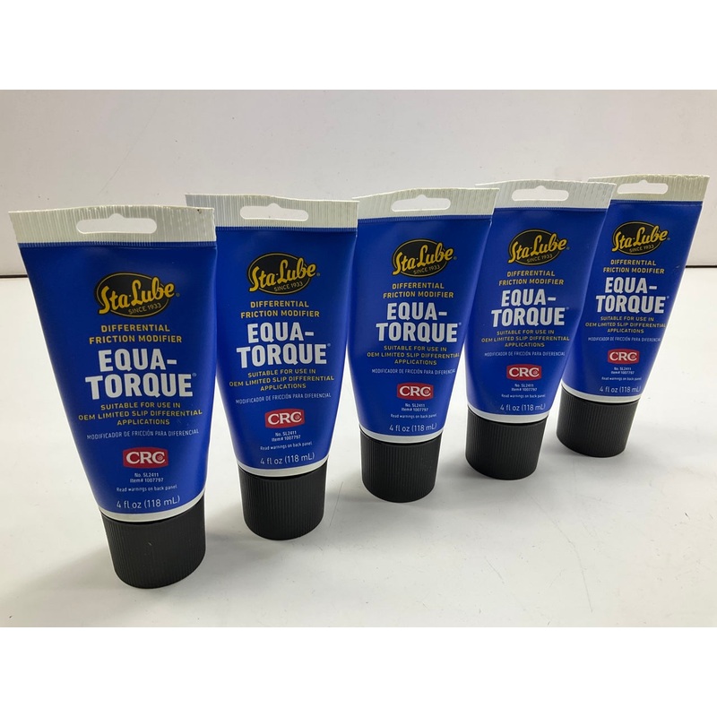 (5) Equa-Torque LSD Differential Friction Modifier Tubes, 4 Fl. Oz. Each