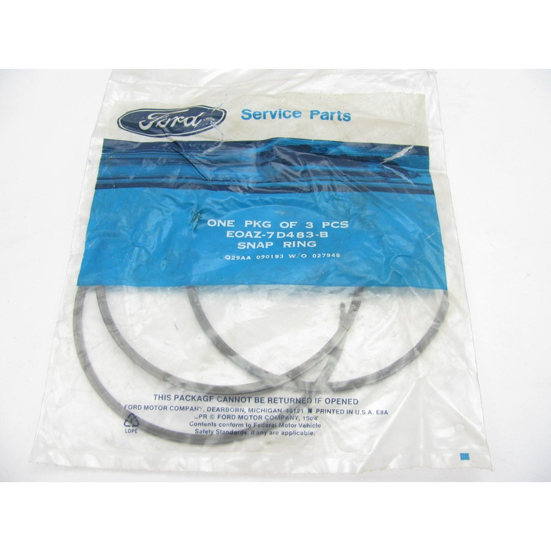 (3) Ford OEM E0AZ-7D483-B Clutch Pressure Plate Retainer Snap Ring 1980-1989 AOD
