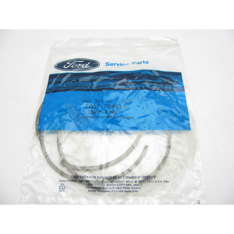 (3) Ford OEM E0AZ-7D483-C Clutch Pressure Plate Retainer Snap Ring 1980-1989 AOD