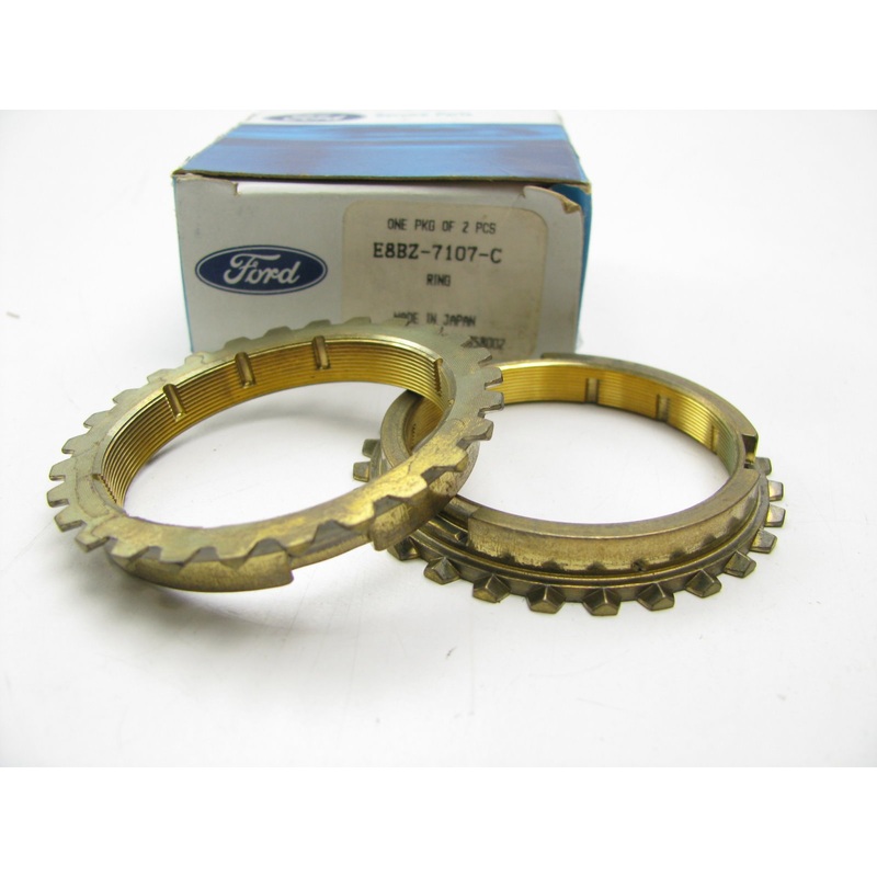 (2) Ford E8BZ-7107-C 3RD/4TH SPEED Synchronizer Blocking Rings 1988-1993 Festiva