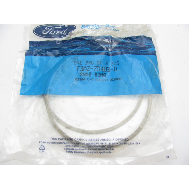(2) Ford F3AZ-7D483-D Direct Clutch Snap Ring 0.96'' AODE 4R70W 4R75W 4R70E 4R75E