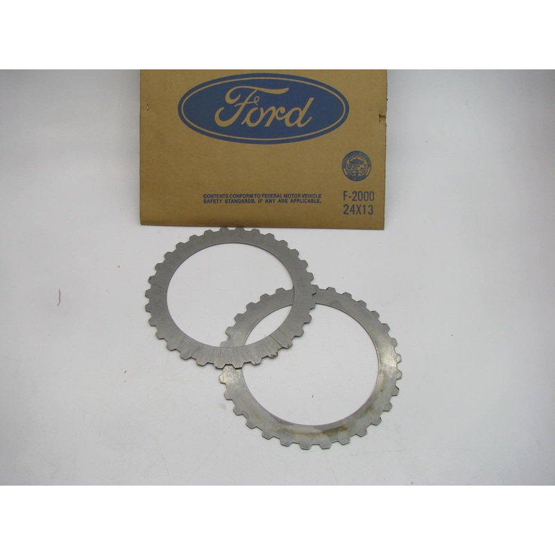 (2) NEW - OEM Ford E4OD Auto Trans Intermediate Steel Driven Plates E9TZ-7B442-B