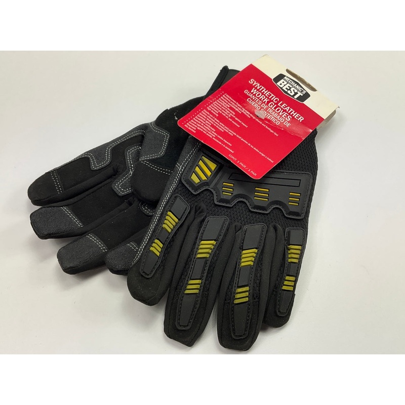 Mechanics Best TPB1023C SM Synthetic Leather Work Gloves - Size SMALL (SM)