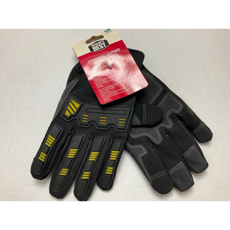 Mechanics Best TPB1024C XL Synthetic Leather Work Gloves - Size Extra-Large (XL)