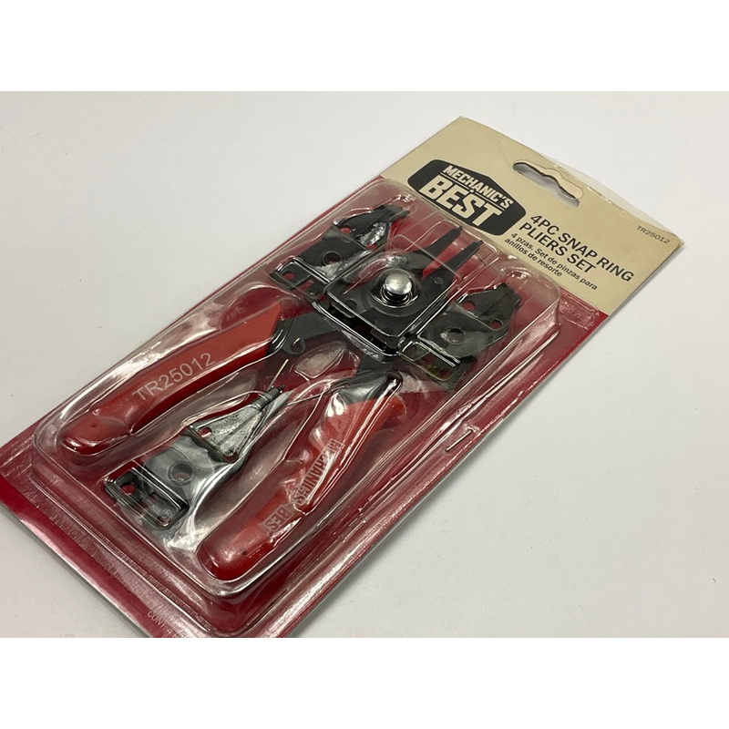 Mechanics Best TR25012 Retaining Snap Ring Pliers Set, 4 Piece