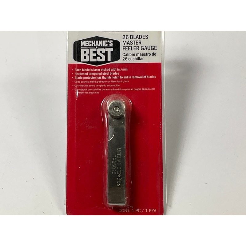 Mechanics Best TR25025 26 Blade Master Feeler Gauge