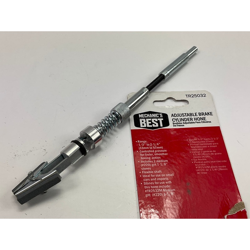 Mechanics Best TR25032 Industrial Adjustable Brake Cylinder Hone - 1/2'' To 2-1/4