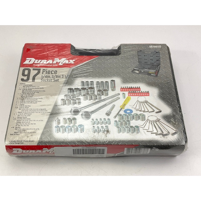Dura Max UB70012S 97 Piece 1/4'', 3/8'' & 1/2'' Mechanic's Socket Set With Ratchets