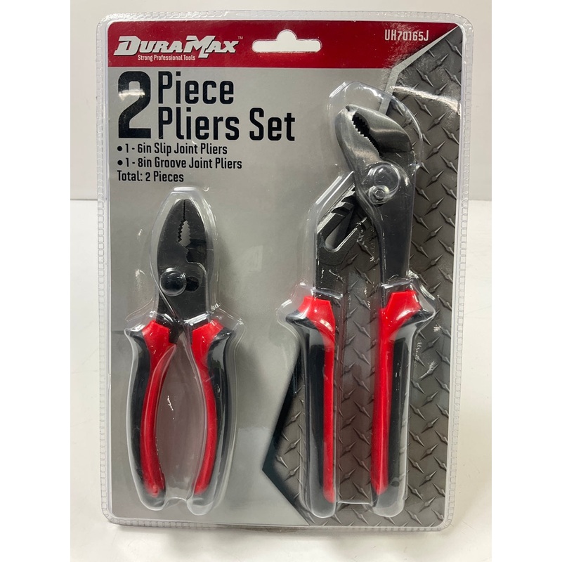 Dura Max UH70165J 2-Piece 6'' Slip Joint, 8'' Groove Joint Pliers Set