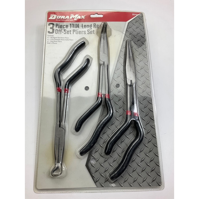 Dura Max UH70277J 3 Piece - 11'' Long Reach Offset Pliers Set