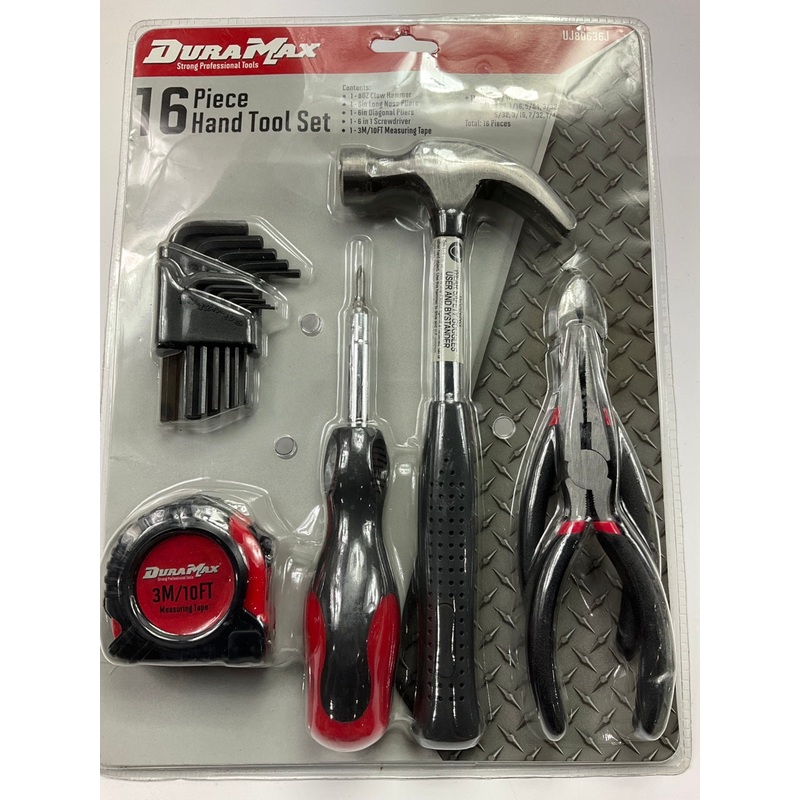 Dura Max UJ80636J Hand Tool Set, 16-Piece