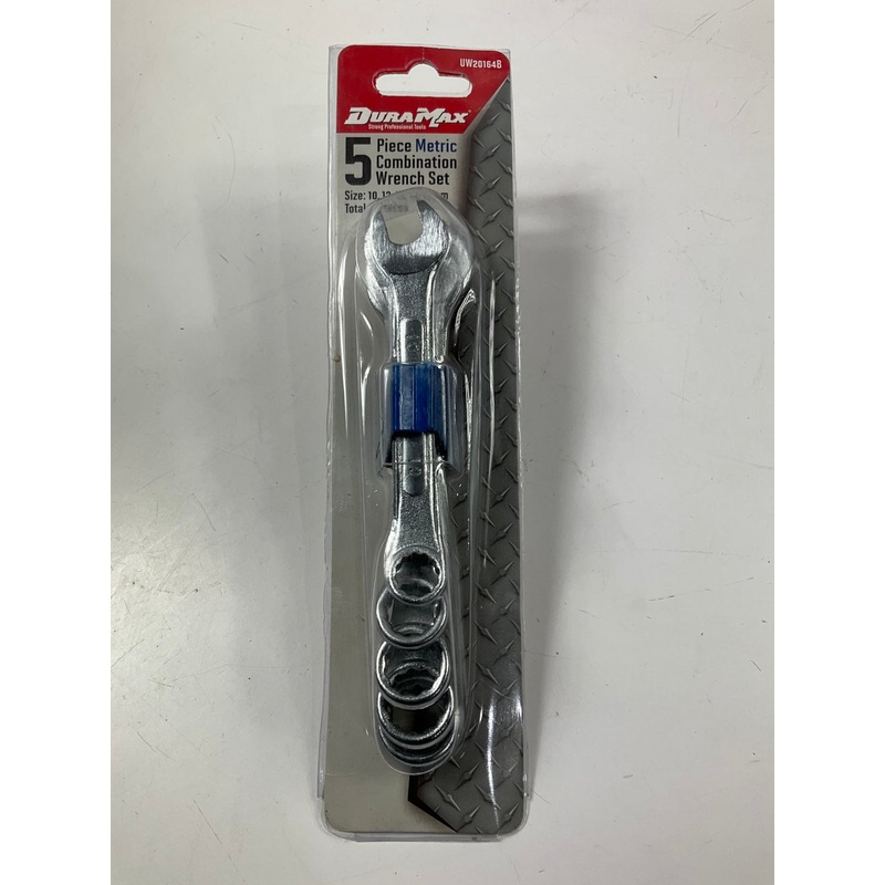 Dura Max UW20164B Metric Combination Wrench Set, 5-Piece