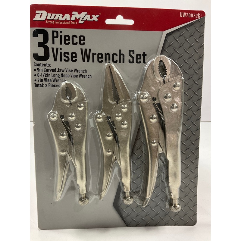Dura Max UW70072K Vise Wrench Set, 3-Piece