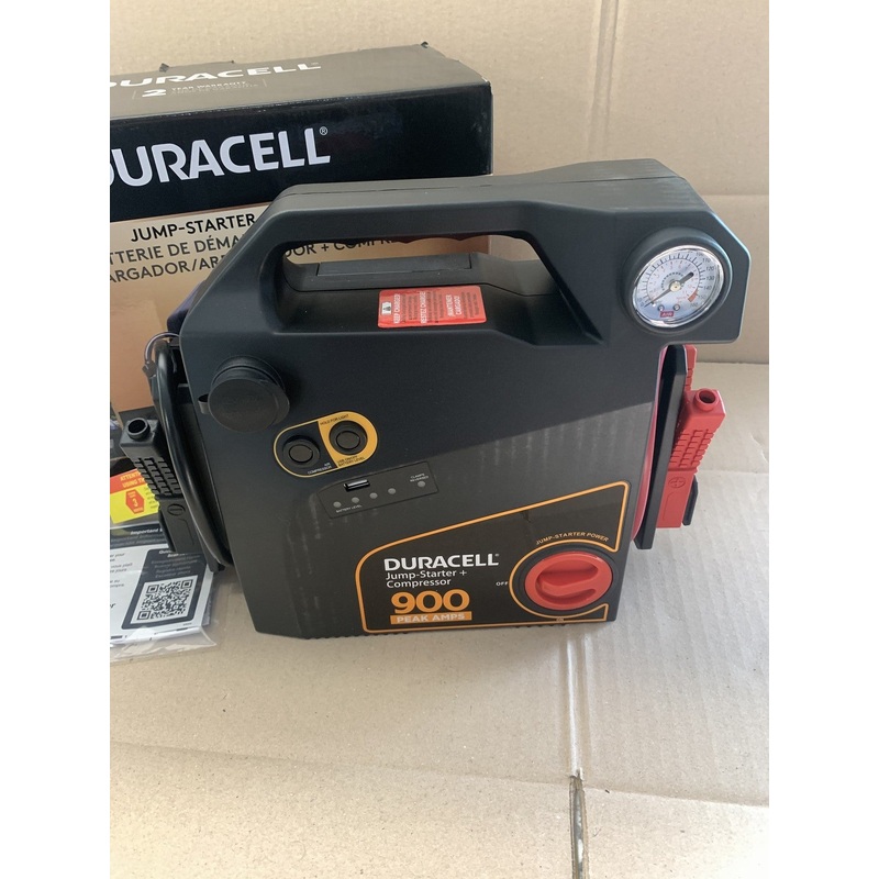 Duracell DRJS30C 900 Amp Jump Starter Booster And Air Compressor - New In Box