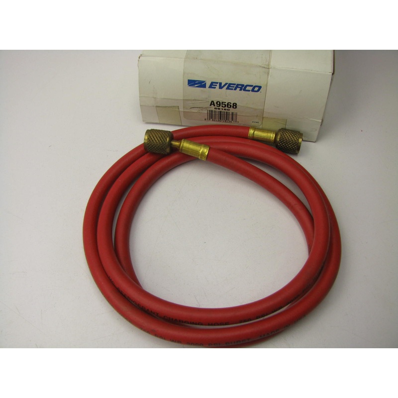 Everco A9568 A/C Refrigerant RED Charging Hose 60''