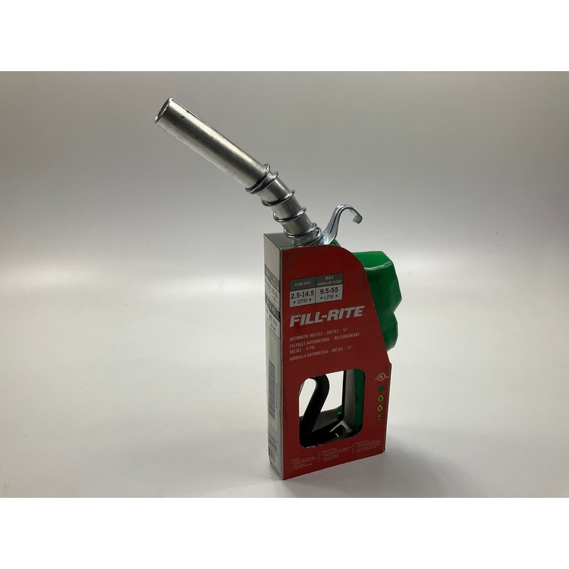 Fill-Rite N075DAU10 Diesel Nozzle, Inlet 3/4 In Npt, 50 Psi, Green, 2.5-14.5 GPM