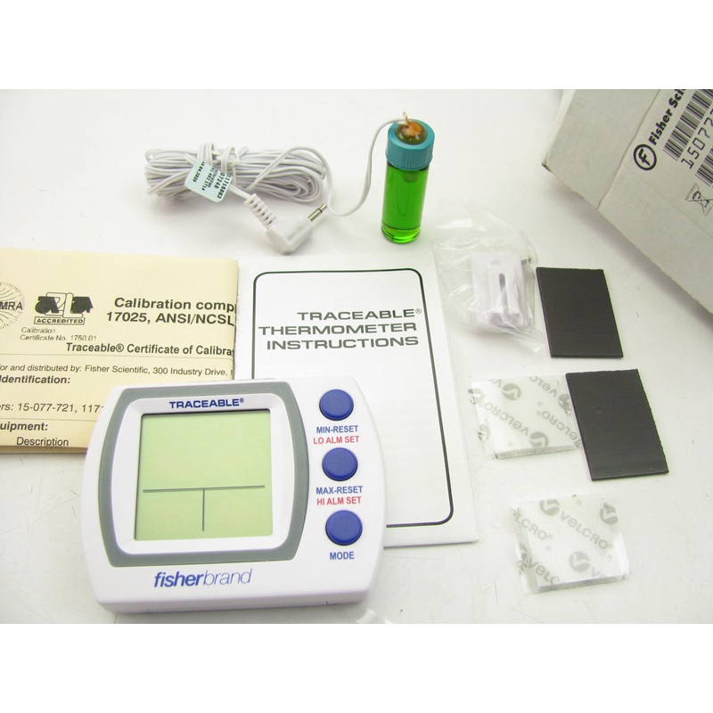 Fisher 15077721 Traceable Refrigerator/Freezer Plus Thermometer 158F To -58F