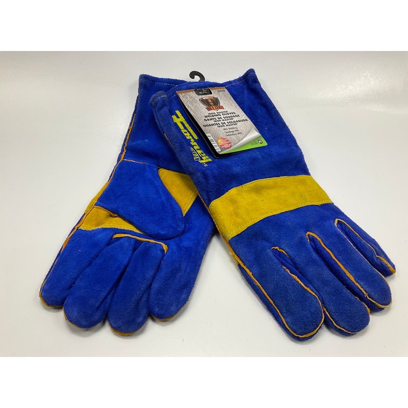 Forney 53423, XL Leather Heavy Duty Men's Welding Gloves, Reinforced Thumb