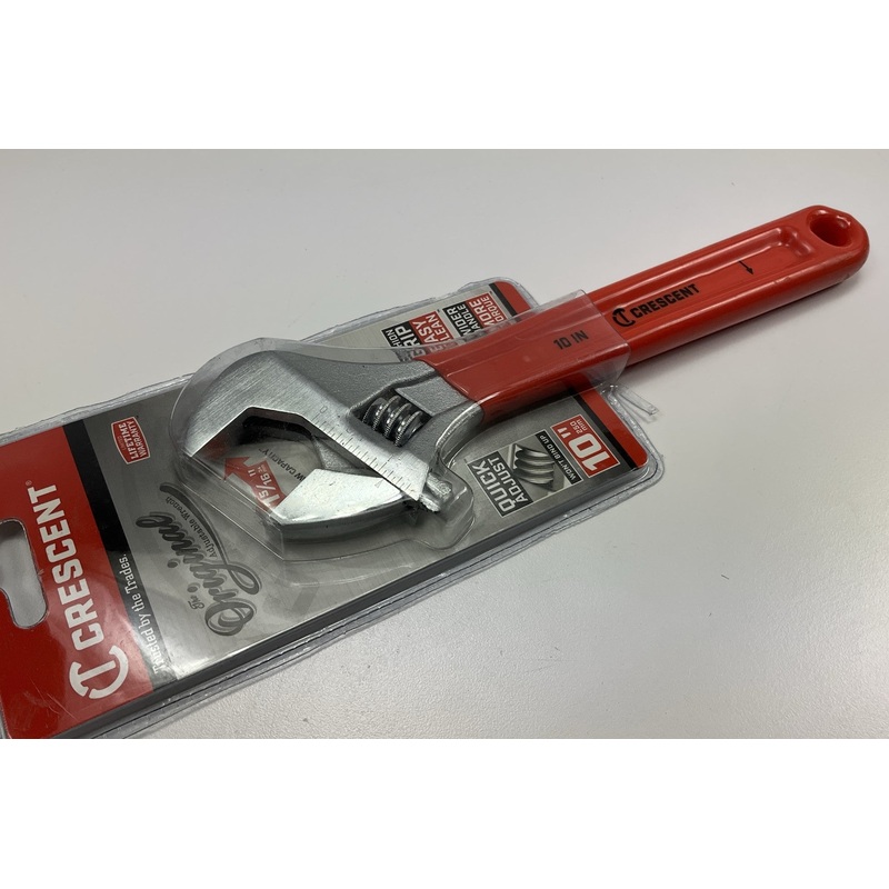 Crescent AC210CVS 10'' Adjustable Cushion Grip Wrench