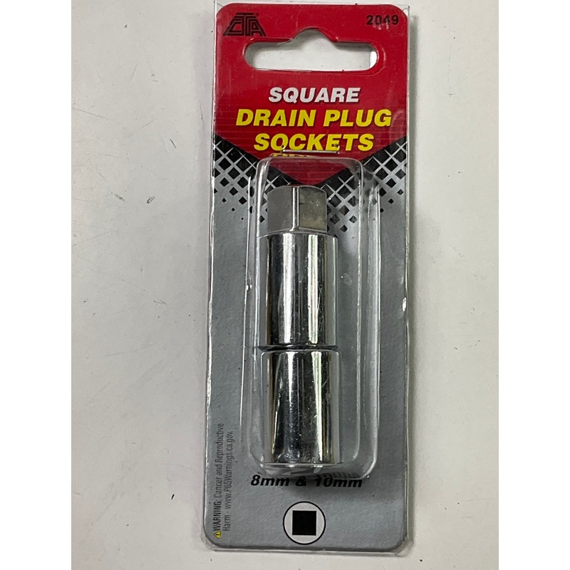 CTA 2049 3/8'' Drive Drain Plug Socket Set - 8mm & 10mm
