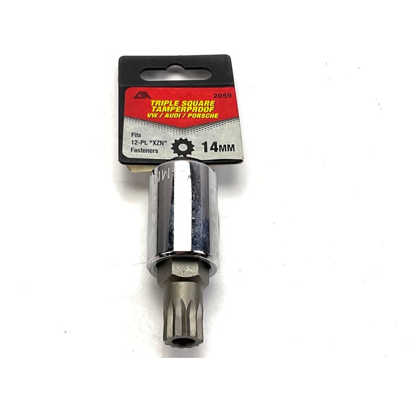 CTA 2059 12 Point Triple-Square ''XZN'' Tamper Proof 14mm Socket