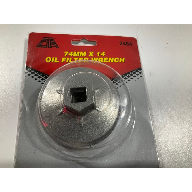 CTA 2464 Die Cast Oil Filter Wrench - 74mm X 14 Flute, 1/2'' Drive