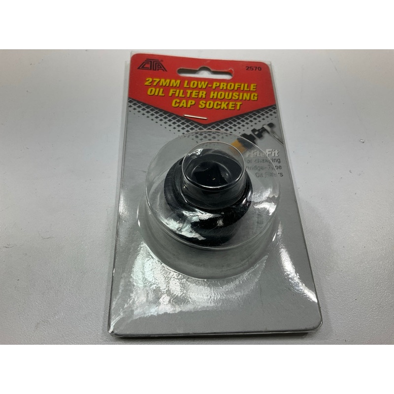 CTA 2570 Engine Oil Filter Cap Socket - 27mm Low Profile, 3/8'' Drive