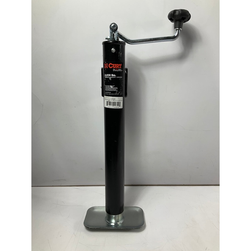 CURT 28322 Weld-On Pipe-Mount Swivel Trailer Jack, 2,000 Lbs 15'' Vertical Travel