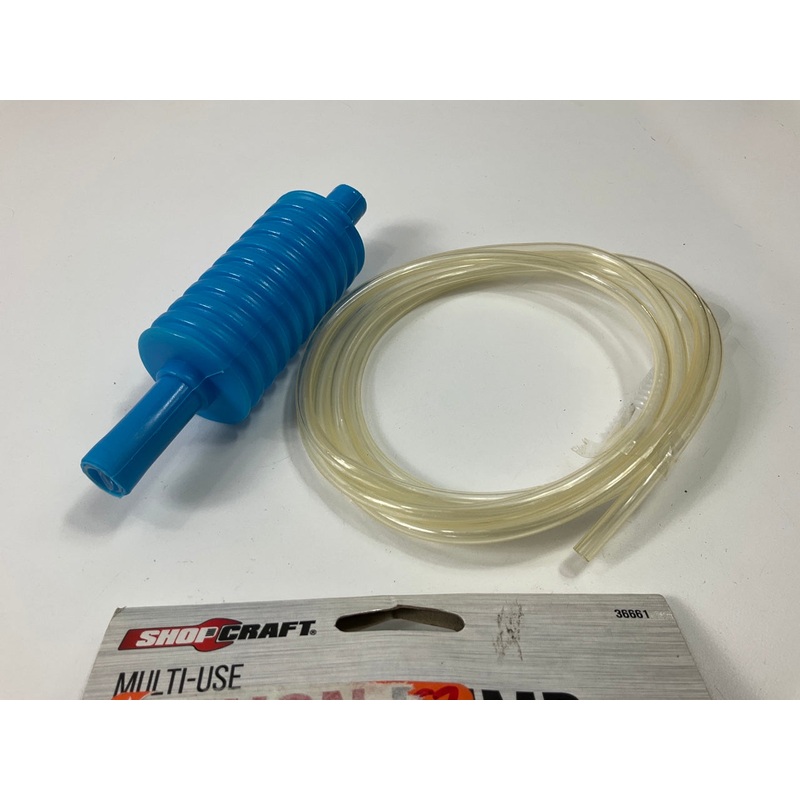 Custom Accessories 36661 Hand Operated Siphon Pump & 72'' Clear Hose