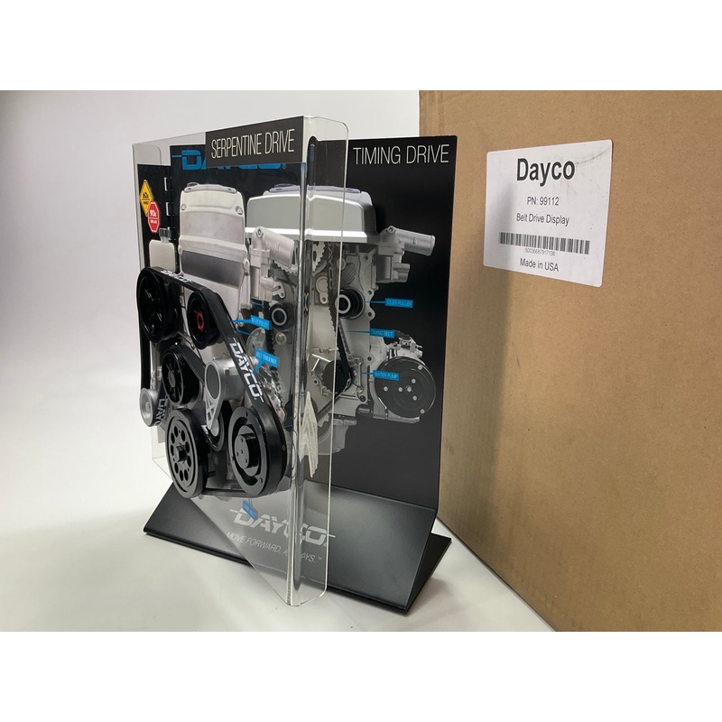 Dayco Auto Mechanic Shop Sales Aid Display Board Stand - Belt, Pulley, Tensioner