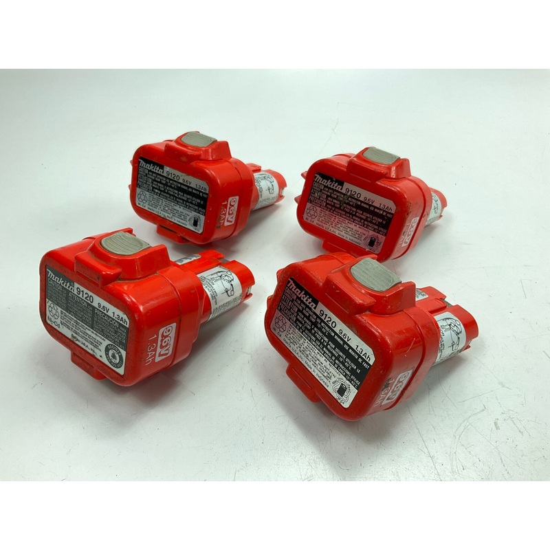 DEAD - (4) Makita 9.6v Battery For Parts Or Refurbishing 9120 NiCd Battery 1.3Ah
