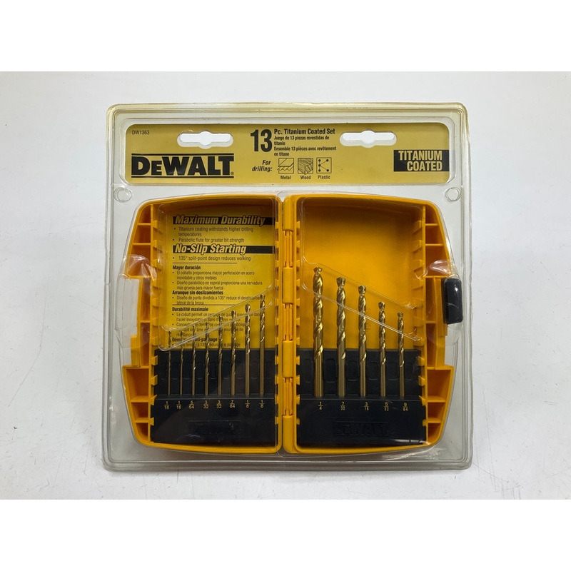 Dewalt DW1363 13-Piece Titanium Coated Drill Set