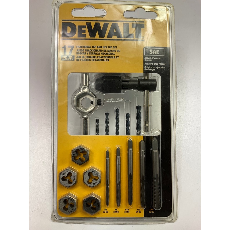 Dewalt DWA1451 Fractional Tap And Die Set (17-Piece)