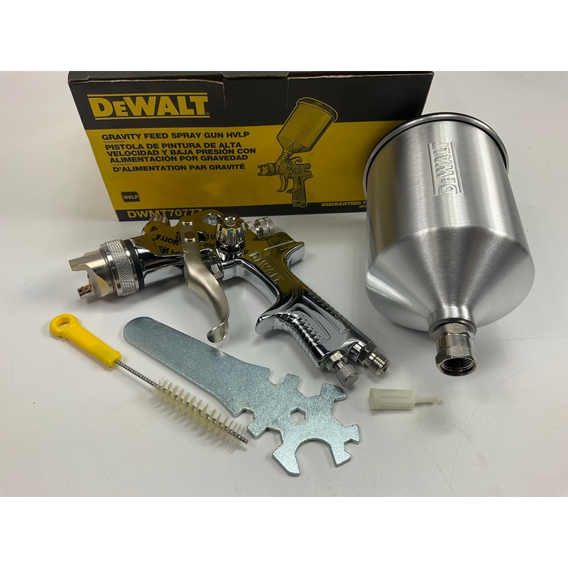 DEWALT DWMT70777 HVLP Spray Gun W/ 600cc Paint Cup, Gravity Feed