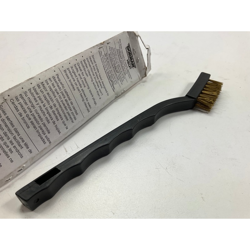 Dorman 49027 Small Bristle Brass Wire Brush, 7-1/4'' Long